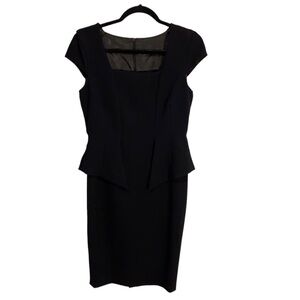 🖤Zara Basic Black Peplum Dress